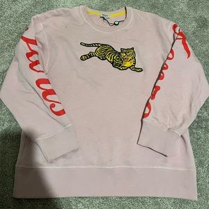 KENZO PARIS Women's Tiger Sweatshirt Sz Medium Black Crewneck Pullover Designer